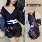 Japanese Kimono Bathrobe Lingerie for Curves