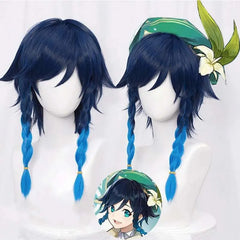 Venti Braid Cosplay Wig – Heat-Resistant Synthetic Hair for Genshin Impact Fans