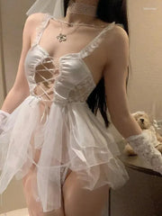 Summer Fairy Mesh & Lace Wedding Gown