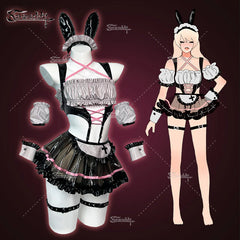 KORURACLUB-Cosplay Bunny Maid Lingerie(7-Piece Set)