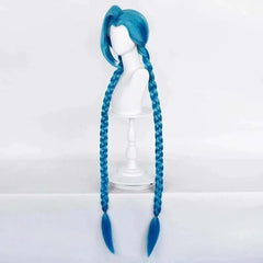 League of Legends Jinx Braided Wig – Iconic Blue “Loose Cannon” Style