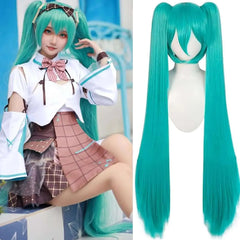 42โณ Emerald Dream Lolita Wig โ Ultra-Long Green Synthetic Hair for Anime & Halloween