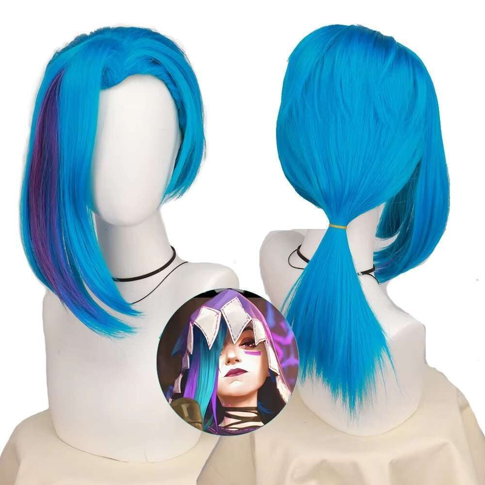 League of Legends Jinx Braided Wig – Iconic Blue “Loose Cannon” Style