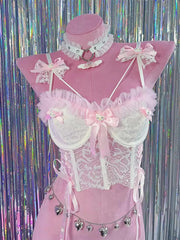 Handmade Lace bow camisole