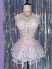 handmade Sweet Lace Suspender Dress