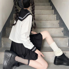 Japanese School Uniform Set โ Classic Sailor Suit Cosplay!