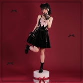 Velvet Sweetheart Suspender Dress