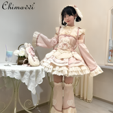 Kawaii Pink Doll High-Waist Lolita Mini