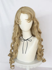 26โณ Princess Aurora Curly Wig โ Long Brown Sleeping Beauty Hair for Halloween & Christmas