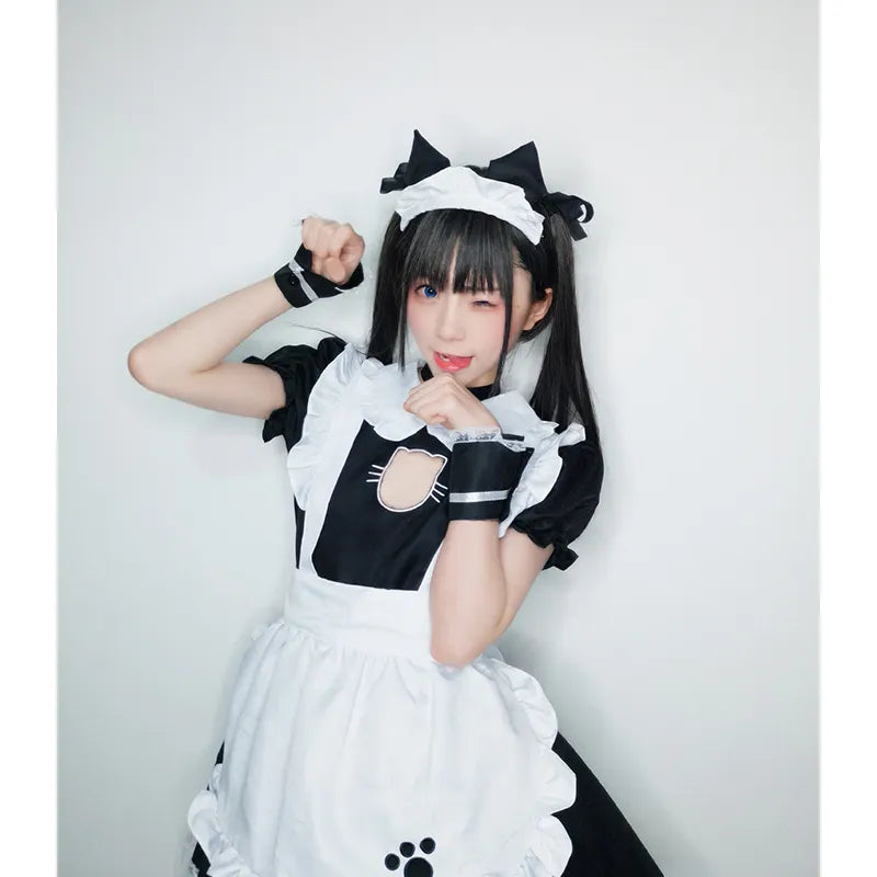 Theme Costume — Anime Cute Lolita French Cat Maid Outfit