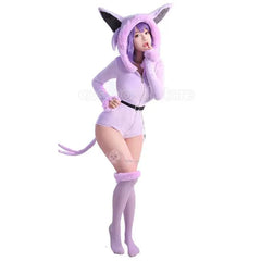 Espeon-Inspired Cosplay Bodysuit – Magical & Adorably Bold!