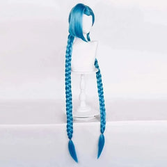 League of Legends Jinx Braided Wig – Iconic Blue “Loose Cannon” Style