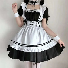  Lovely Lolita Maid Cosplay Costume