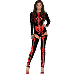  Skull Zombie Cosplay Costume – Halloween Horror Chic