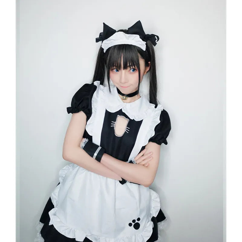 Theme Costume — Anime Cute Lolita French Cat Maid Outfit