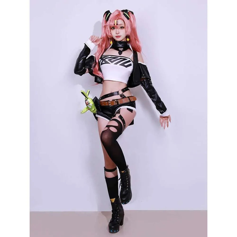 Nicole Demara Carnival Uniform Wig – Authentic Zenless Zone Zero Cosplay Hairpiece