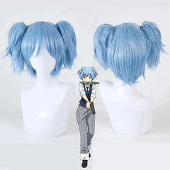 Shiota Nagisa Double Ponytail Wig – Vibrant Blue Cosplay Hair for Women
