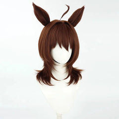 Agnes Tachyon “Pretty Derby” Cosplay Wig – Sleek Pink & White Racing Style
