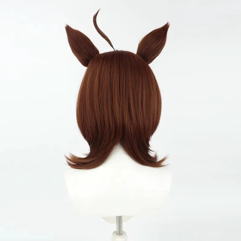 Agnes Tachyon “Pretty Derby” Cosplay Wig – Sleek Pink & White Racing Style