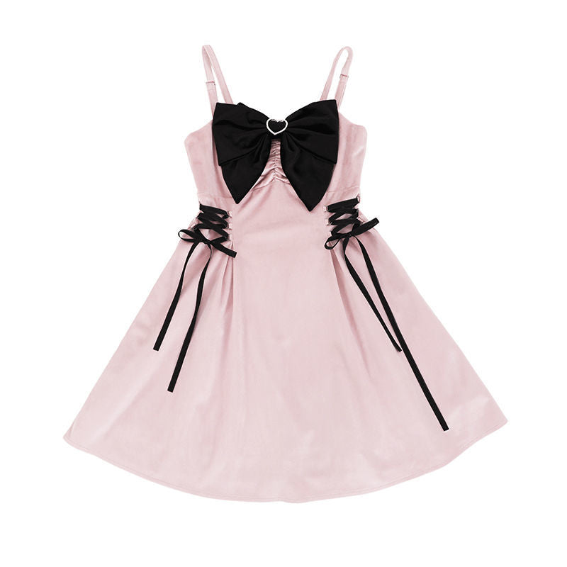 Velvet Sweetheart Suspender Dress