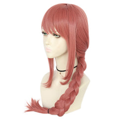 Makima “Control Devil” Cosplay Wig – Sleek Red-Black Anime Hairpiece