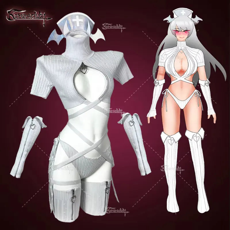  KORURACLUB Sexy Nurse Cosplay Bodysuit – Bold, Playful & Irresistible 