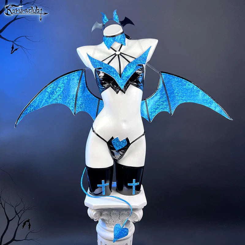 KORURACLUB-Cosplay Blue Diamond Succubus Lingerie（7-Piece Set）