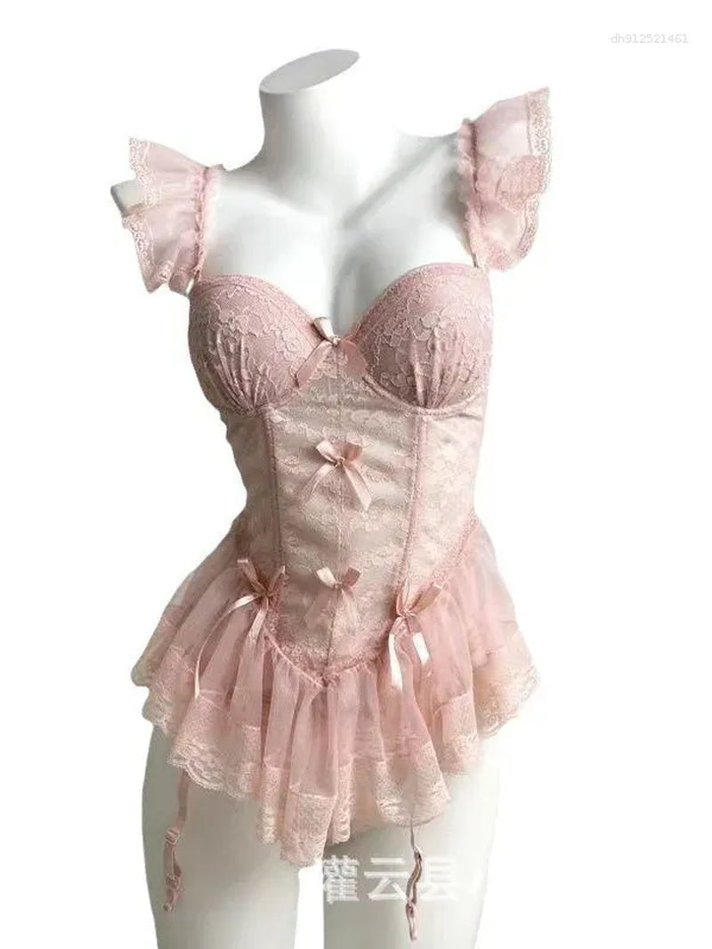 Bow-Kissed Lace Summer Mini