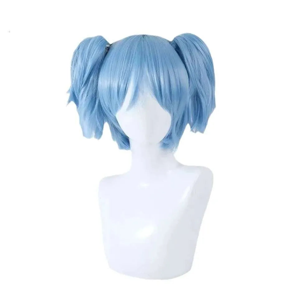 Shiota Nagisa Double Ponytail Wig – Vibrant Blue Cosplay Hair for Women