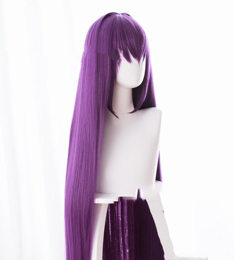 FGO “Caster” Cosplay Wig – Luminous Lavender Anime Locks
