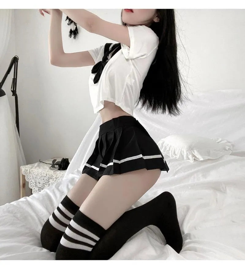 JK Uniform Cosplay Lingerie Set – Cute, Sexy & Playful!