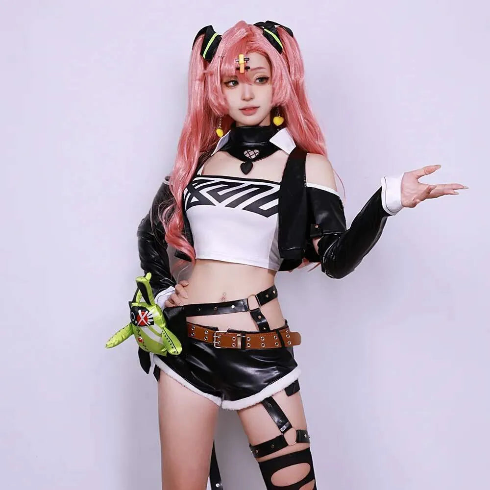 Nicole Demara Carnival Uniform Wig – Authentic Zenless Zone Zero Cosplay Hairpiece
