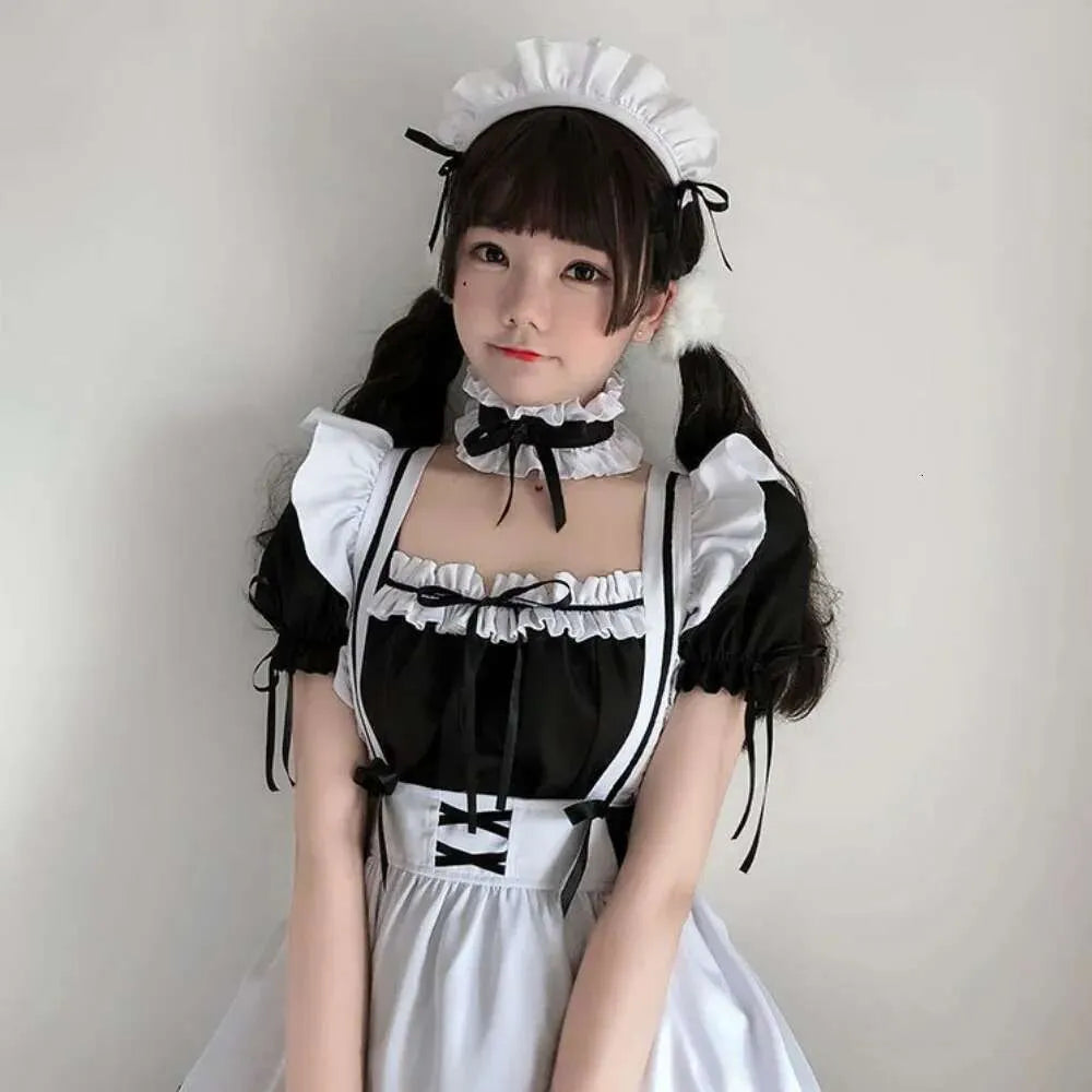 Lovely Lolita Maid Cosplay Costume