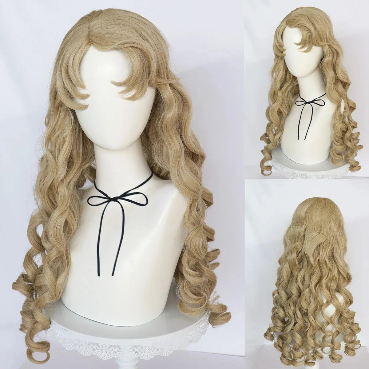 26″ Princess Aurora Curly Wig – Long Brown Sleeping Beauty Hair for Halloween & Christmas