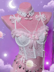 Handmade Lace bow camisole