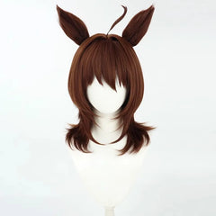 Agnes Tachyon “Pretty Derby” Cosplay Wig – Sleek Pink & White Racing Style