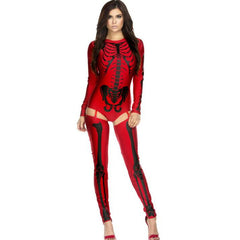  Skull Zombie Cosplay Costume – Halloween Horror Chic