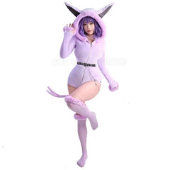 Espeon-Inspired Cosplay Bodysuit – Magical & Adorably Bold!
