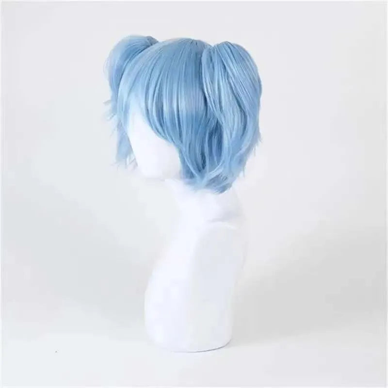 Shiota Nagisa Double Ponytail Wig – Vibrant Blue Cosplay Hair for Women