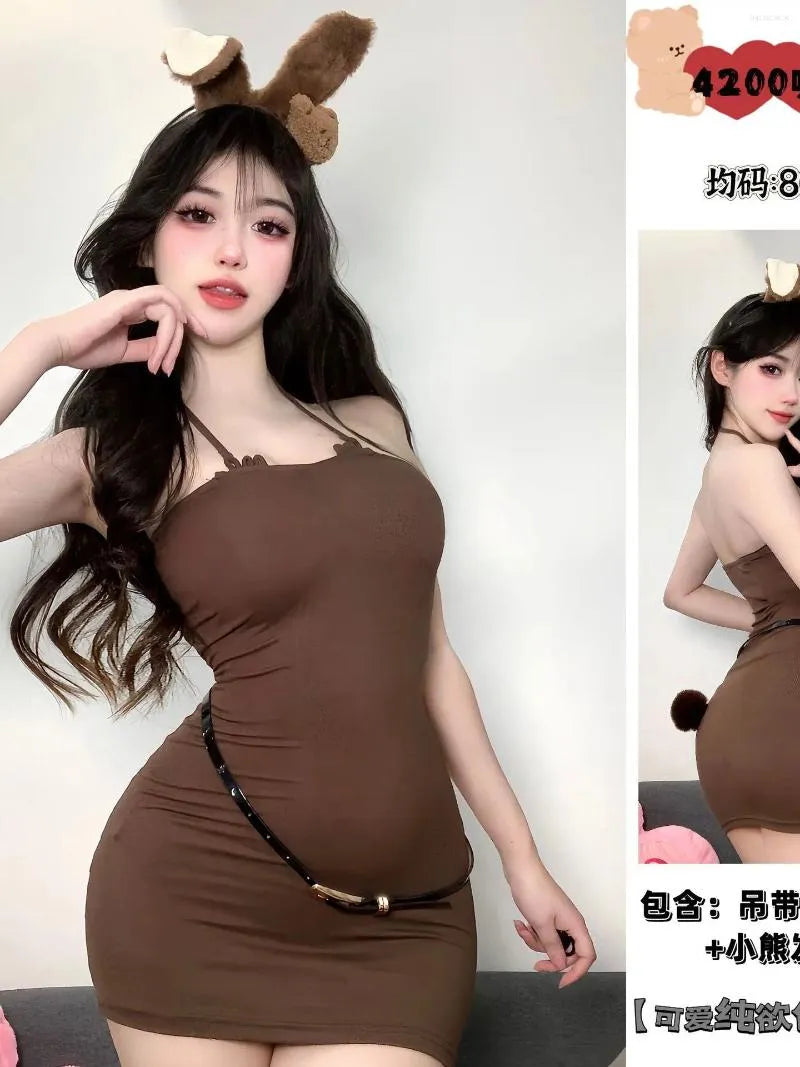 Spicy Sweet Tie-Neck Halter Mini