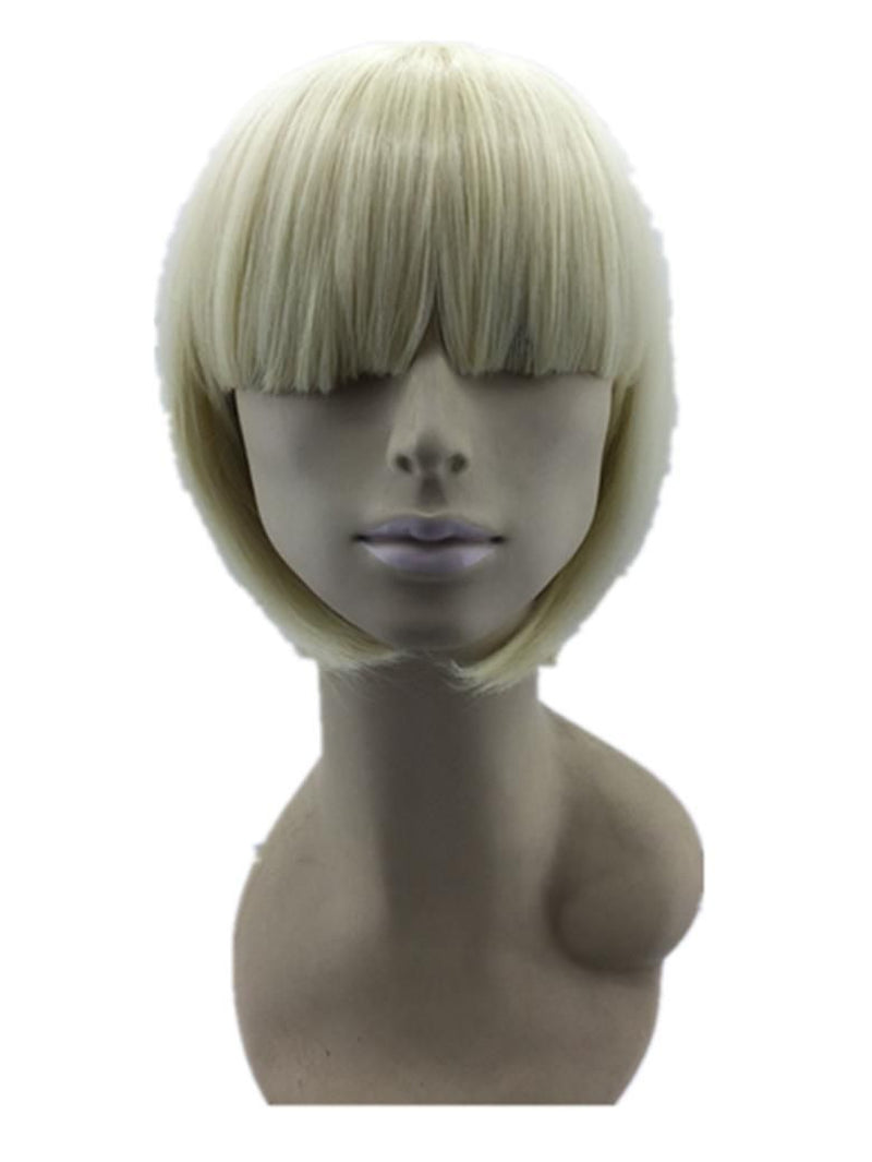 Fei-Show Pink Bob Wig – Heat-Resistant Short Wavy Cosplay Hairpiece