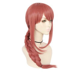 Makima “Control Devil” Cosplay Wig – Sleek Red-Black Anime Hairpiece