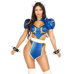 Street Fighter Chun-Li Cosplay Set – Power Meets Style 