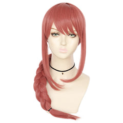 Makima “Control Devil” Cosplay Wig – Sleek Red-Black Anime Hairpiece