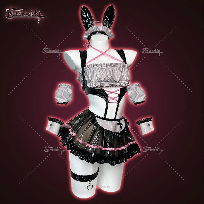 KORURACLUB-Cosplay Bunny Maid Lingerie（7-Piece Set）