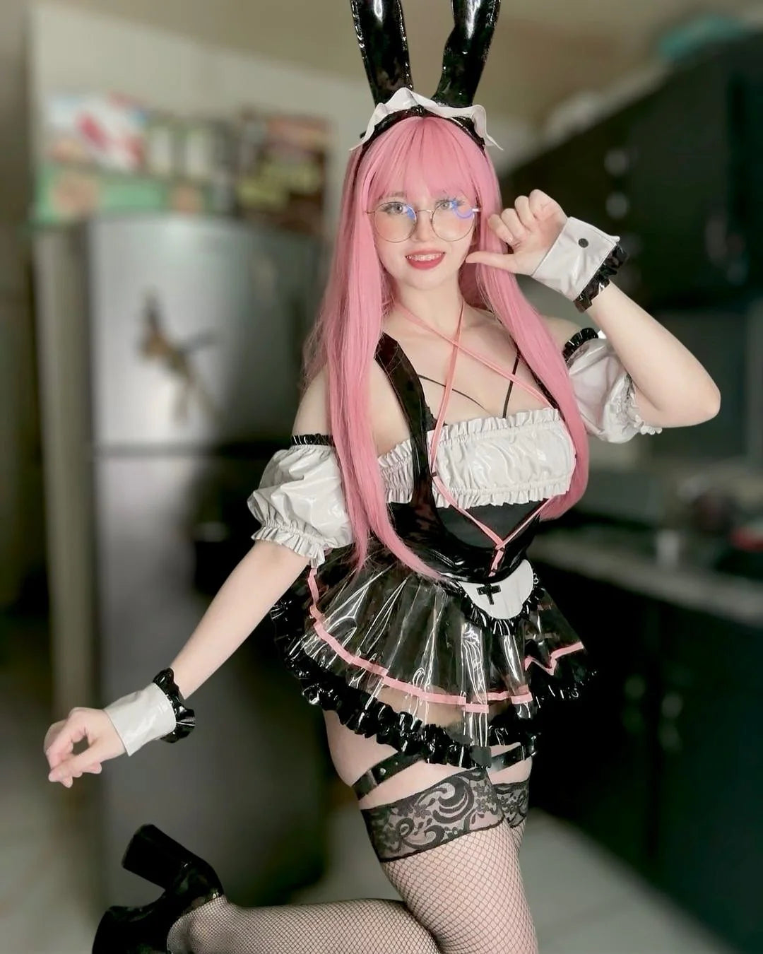 KORURACLUB-Cosplay Bunny Maid Lingerie（7-Piece Set）