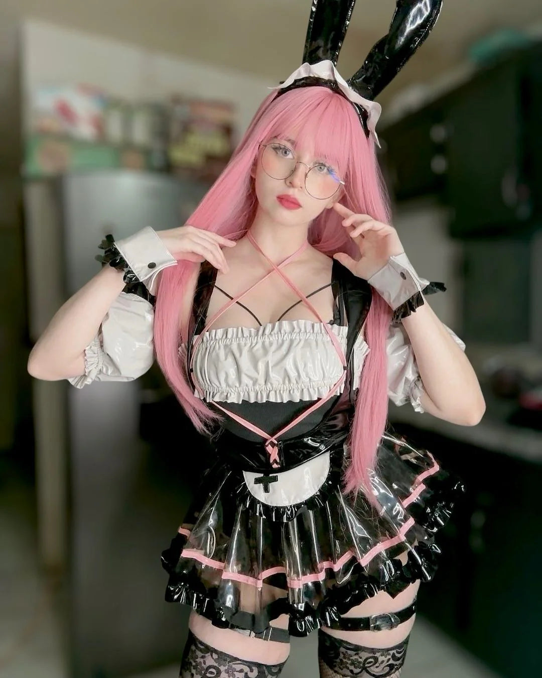 KORURACLUB-Cosplay Bunny Maid Lingerie（7-Piece Set）