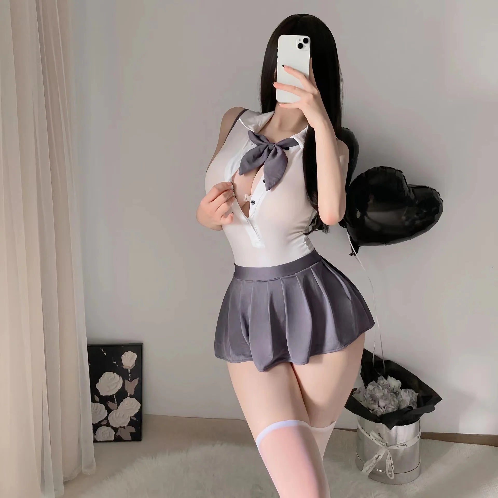 Backless School Girl Cosplay Uniform